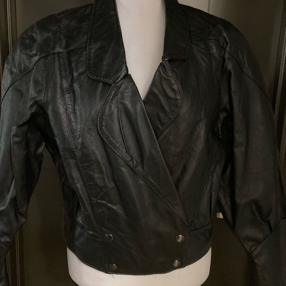 Women's Made in Mexico Genuine Black Leather Jacket